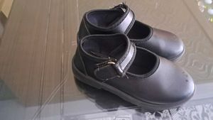 Girls Black School Shoes