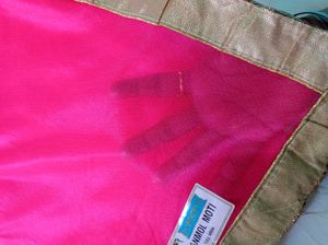 Golden Border Net Saree 😍