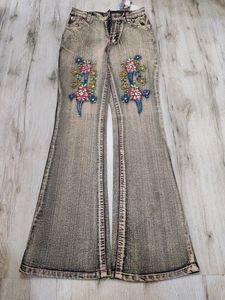 Sc1768 Snazzy Bootcut Jeans Waist 26