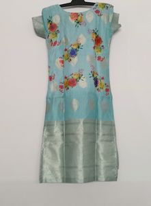 Floral Chanderi Kurti