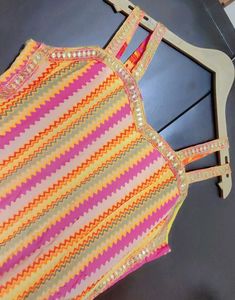 Multi Striped Printed Sharara Suit for 36 Bust