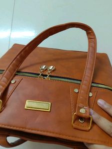 Beautiful Brown Handbag High Quality Material