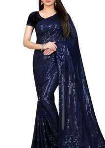 Sequin Saree Throw Away Price
