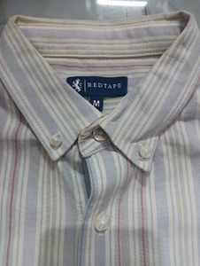 Red tape Striped Casual Shirt