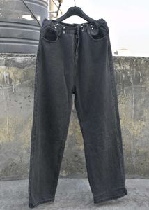 Grey Washed Jeans , Loose Fit