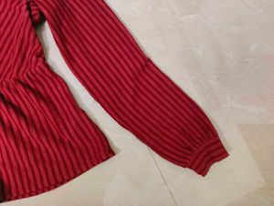 H&amp;M Pinterest Burgundy Top
