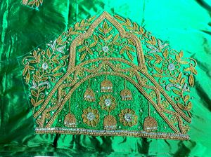 Heavy Bridal Aari Or Maggam Work Blouse Piece