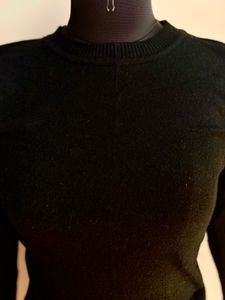 Black Knit Pullover Sweater