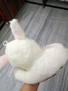 Cute White Plush Bunny