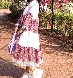 Boho Embroidered Midi Dress