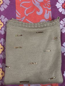 Elegant Beige Knit Top