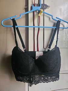 Victoria's Secret Push up Black Lace Bralette