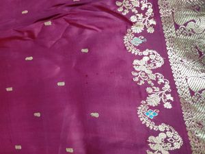 *500 Off* Pure Kanchi Pattu Silk Maroon Saree