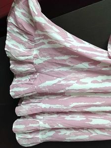 Pink Patterned Midi Dress