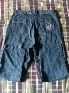 Vintage Pleated Blue Pants