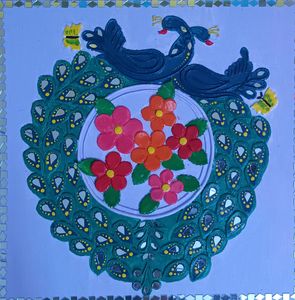 Lippan Peacock Wall Art