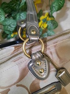 Coach Signature Canvas Satchel
