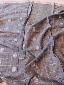 Linen Cotton Banarasi Saree