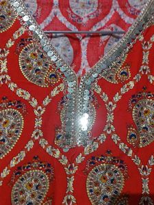Red Short Kurta