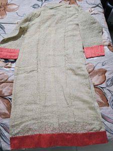 Womens Beige Kurti