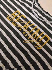 Striped &#39;Be Kind&#39; Top