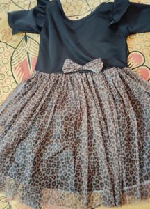 Cute Leopard Print Tutu Dress