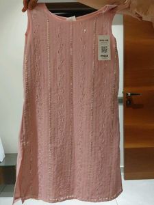 Pink Embroidered Mini-Me Kurti