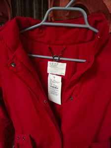 Oxxo Branded Long Jacket With Waist Belt