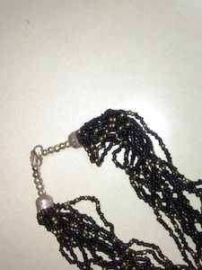 Oval Aesthestic Black Pendant Beads Set