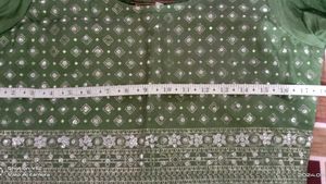 Olive Green Embellished Salwar Suit
