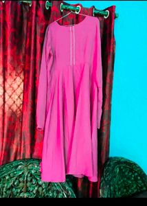 Yellow and pink frock  &amp; Dupatta