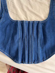 Denim Corset Top
