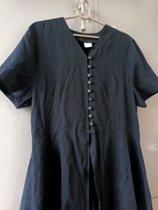 Chic Black Button-Down Top