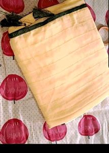 Georgatte Saree With Stitched Blouse