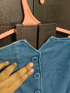 Denim Mini Tube Dress