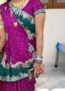 Purple Saree