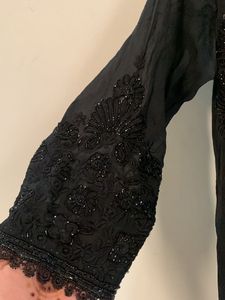Black Embellished Short Kurta (Tunic)
