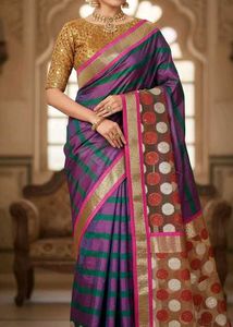 OFFER🥳Lace Border Silk Saree..😍( Blouse Piece At
