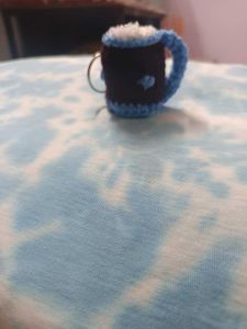 Crochet Coffee Mug Keychain