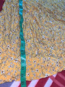 Flower Printef Mustard Short/ Mid Frock