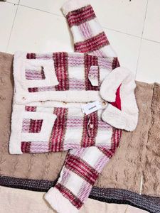 savana brand new Cute Plaid Sherpa Jacket