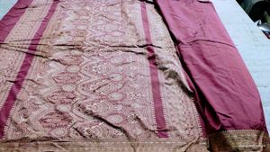 Vintage Burgundy Patterned Fabric