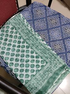 Green Printed Kurta Set