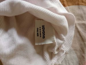 White Lace Trim Tank Top