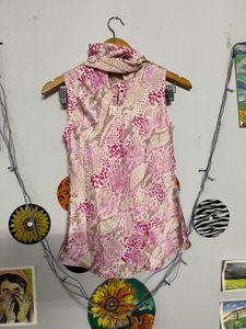 Elegant Pink Print Top💕