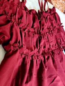 Smocked Off Shoulder Top