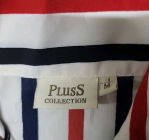 Striped Button-Front Dress