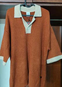 Stylish Knit Polo Shirt