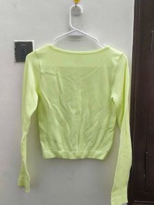 Lime Green Crop Top