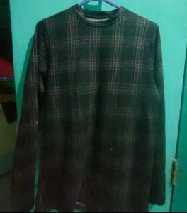 Striped Long Sleeve Polo T-Shirt And Tshirt Combo